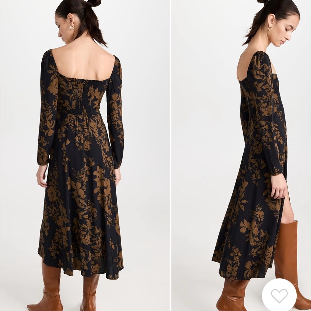 Reformation sigmund midi dress with slit